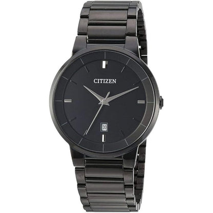 Black Citizen watch with a white background