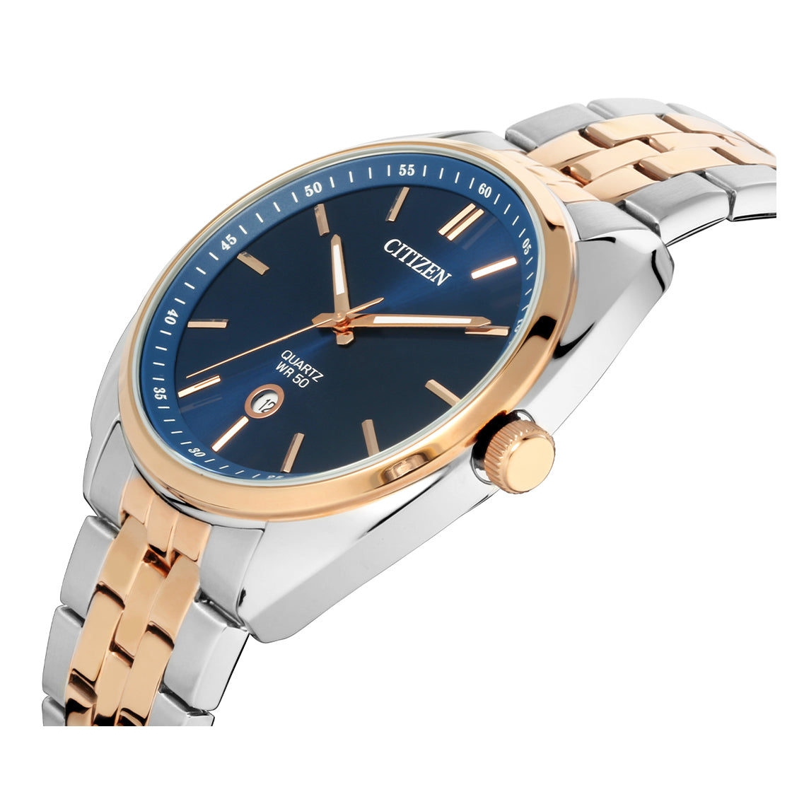 Citizen X Quartz Blue Dial Two-tone Men's Watch - BI5096-53L