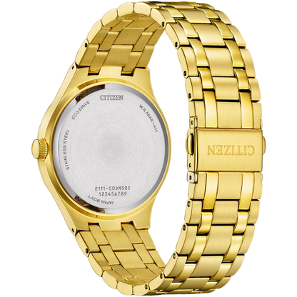 Gold Citizen watch on a white background