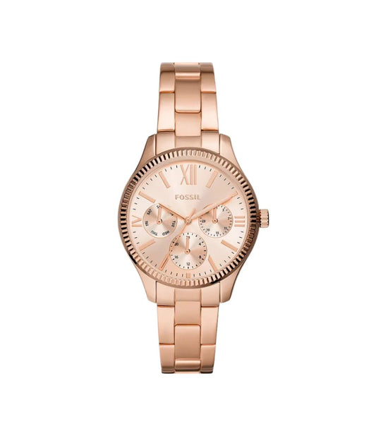 BQ3691 Fossil | Rye Multifunction Rose Gold-Tone Stainless Steel Watch