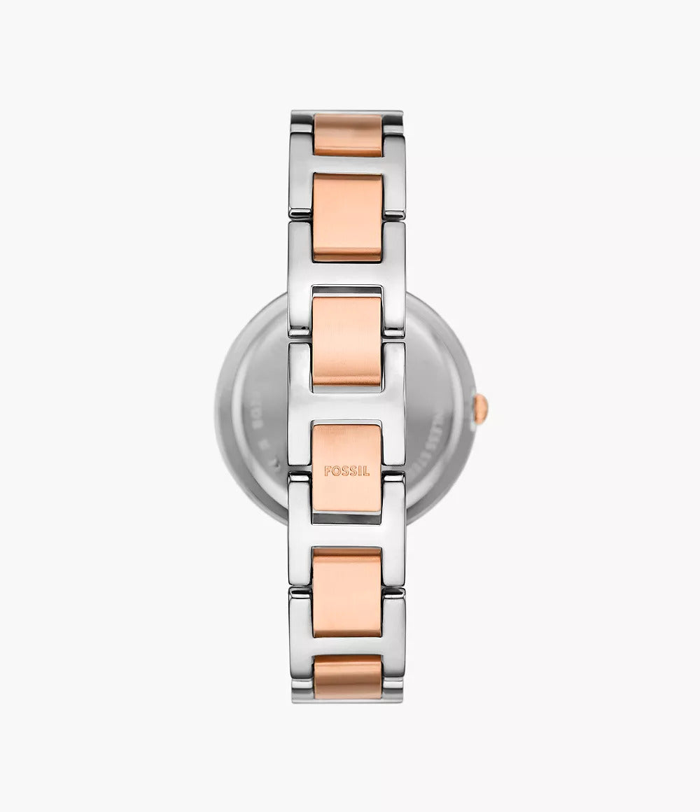 BQ3952 Fossil | Karli Three-Hand Two-Tone Stainless Steel Watch