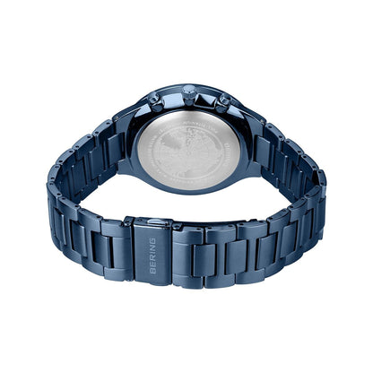 Bering Quartz Blue Dial Analog Chronograph Watch For Men 11743-797