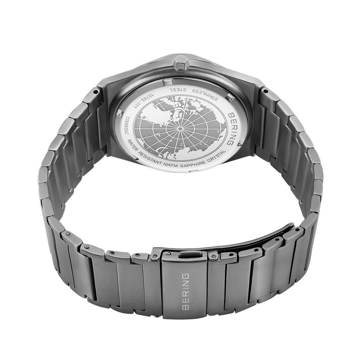 Bering Classic Grey Round Dial Analog Watch For Men 19742-777