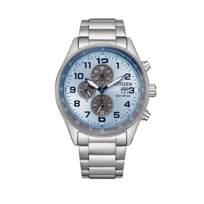 Citizen Eco-Drive  Light Blue Dial Chronograph Men's Watch - CA0770-72M