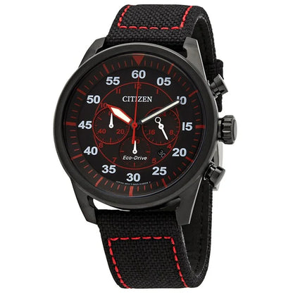 Citizen Eco-Drive Black Dial Chronograph Men's Watch - CA4215-12E