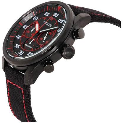 Citizen Eco-Drive Black Dial Chronograph Men's Watch - CA4215-12E