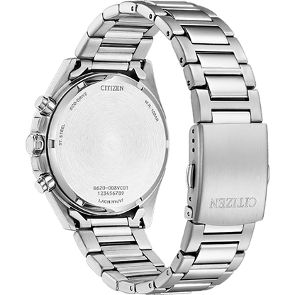 Citizen Eco-Drive White Dial With Stainless Steel Men Watch - CA4590-81A