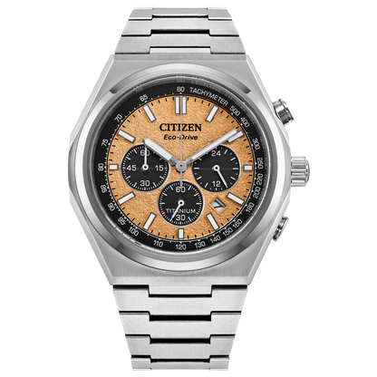 CA4610-85Z Citizen | Salmon Tone Dial Zenshin Chrono Watch (Men)