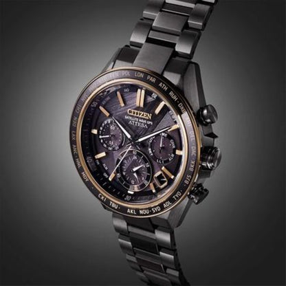 CITIZEN Black Eco-Drive 50th Anniversary Edition ATTES Men's Watch CC4078-51E