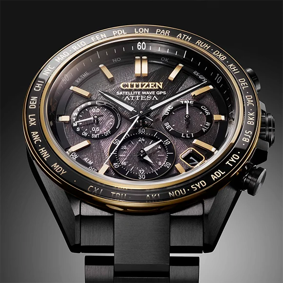 CITIZEN Black Eco-Drive 50th Anniversary Edition ATTES Men's Watch CC4078-51E