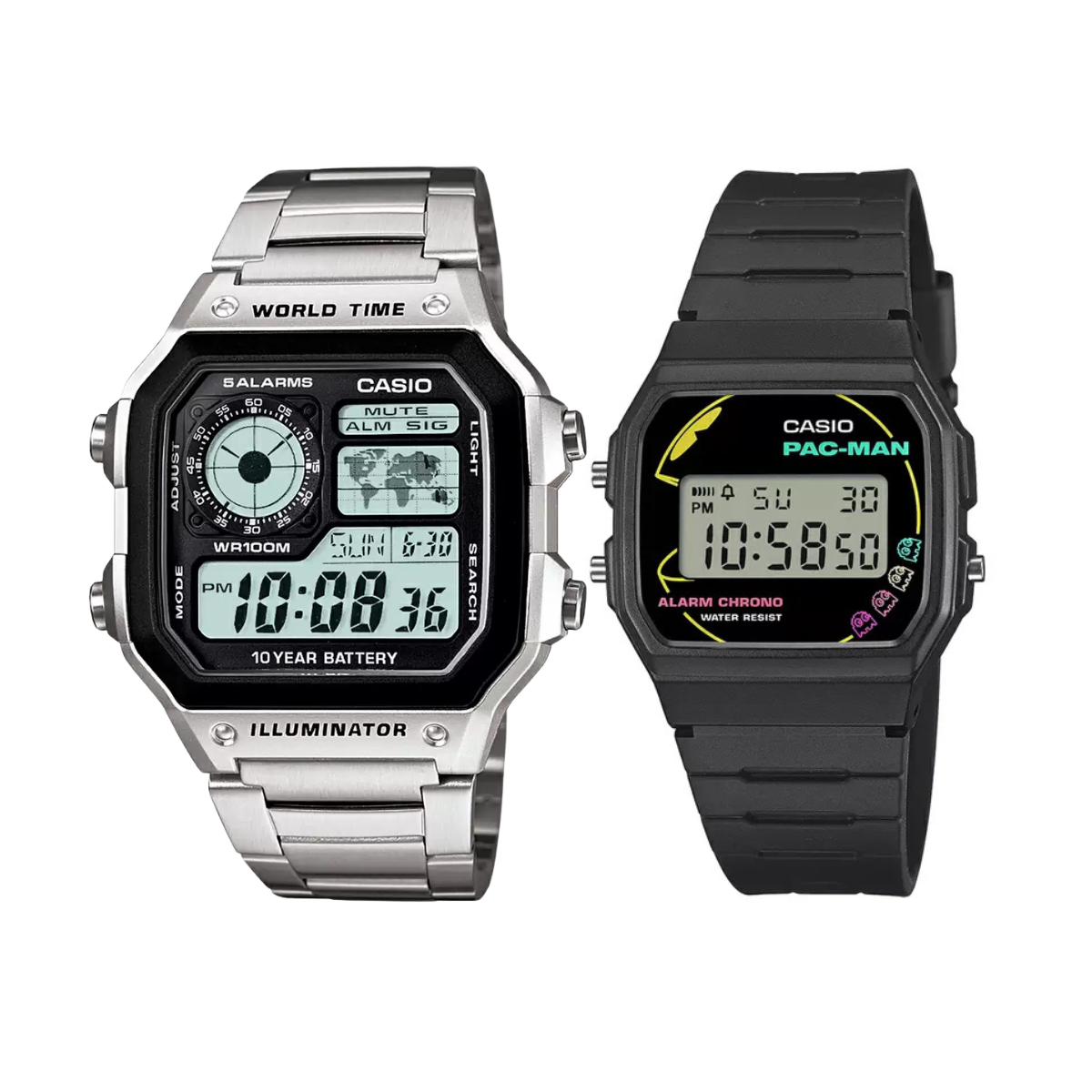 Casio D099 & D384 Digital Watches Combo (Unisex)