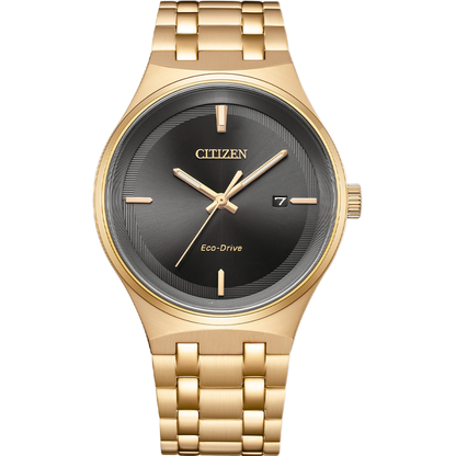 Citizen Axiom Eco-Drive Black Dial With Date Men's Watch BM7653-50E