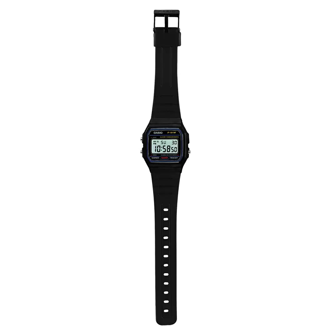 D002 Casio YOUTH F-91W-1Q  Black Digital Watch (Unisex)