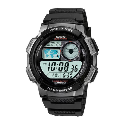 Casio YOUTH AE-1000W-1BVDF - D081 Black Digital - Unisex Watch