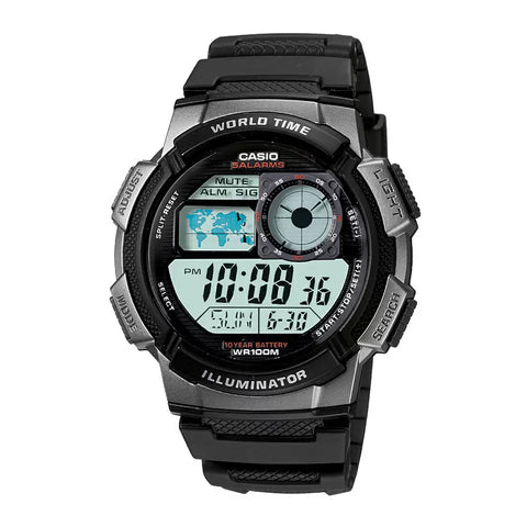 Casio YOUTH AE-1000W-1BVDF - D081 Black Digital - Unisex Watch - Buy Now at Sai Creations Watches