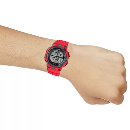 Casio YOUTH AE-1000W-4AVDF - D120 Red Digital - Unisex Watch