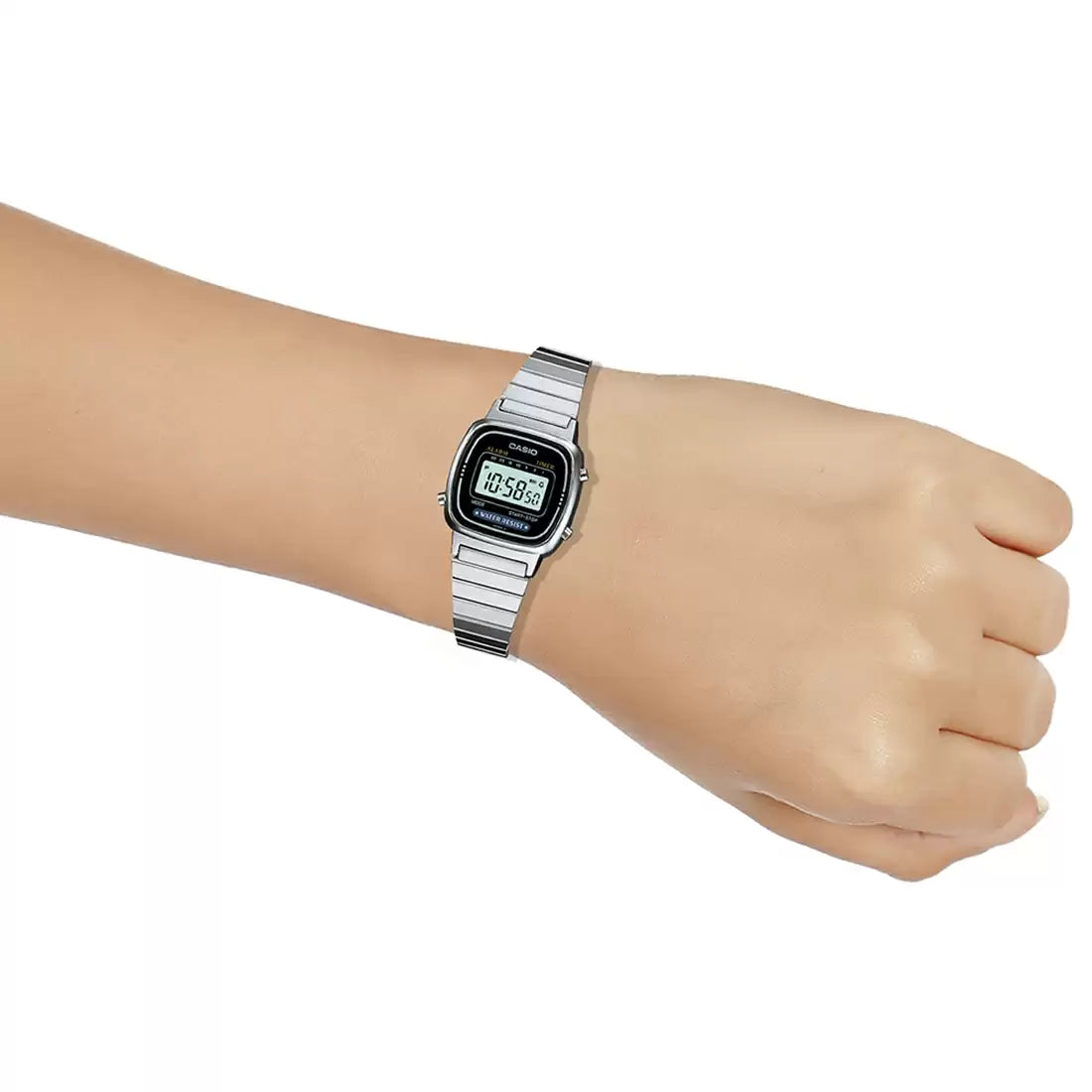 Casio VINTAGE COLLECTION LA670WD-1DF - D123 Silver Digital - Women's Watch