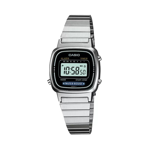 Casio VINTAGE COLLECTION LA670WD-1DF - D123 Silver Digital - Women's Watch - Buy Now at Sai Creations Watches