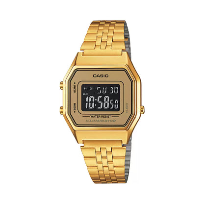 Casio VINTAGE COLLECTION LA680WGA-9BDF - D127 Gold Digital - Women's Watch