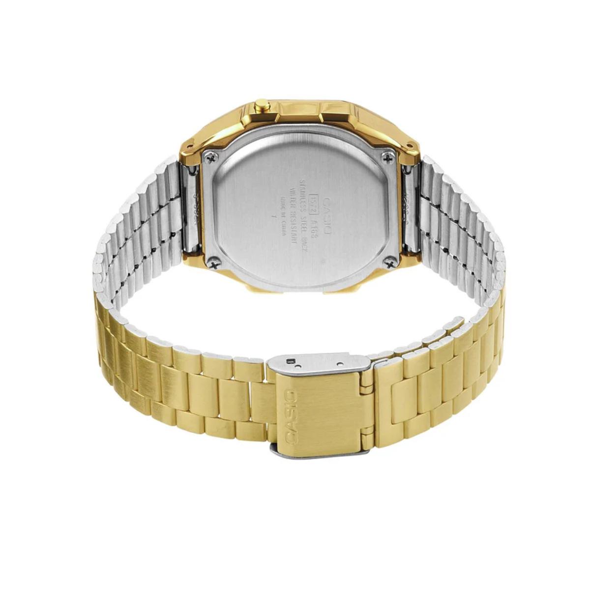 Casio Vintage A168WG-9W Gold Dial Digital Unisex Watch D169