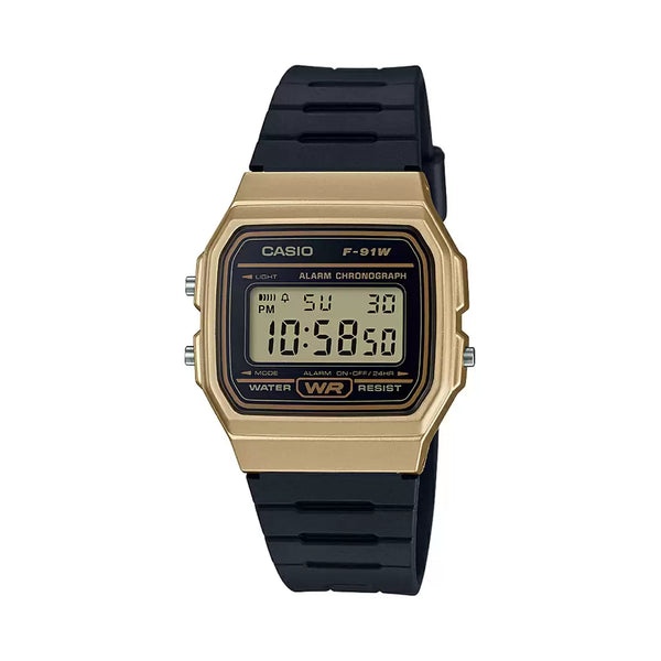 Casio D142 YOUTH F91WM-9ADF Gold Digital Unisex Watch