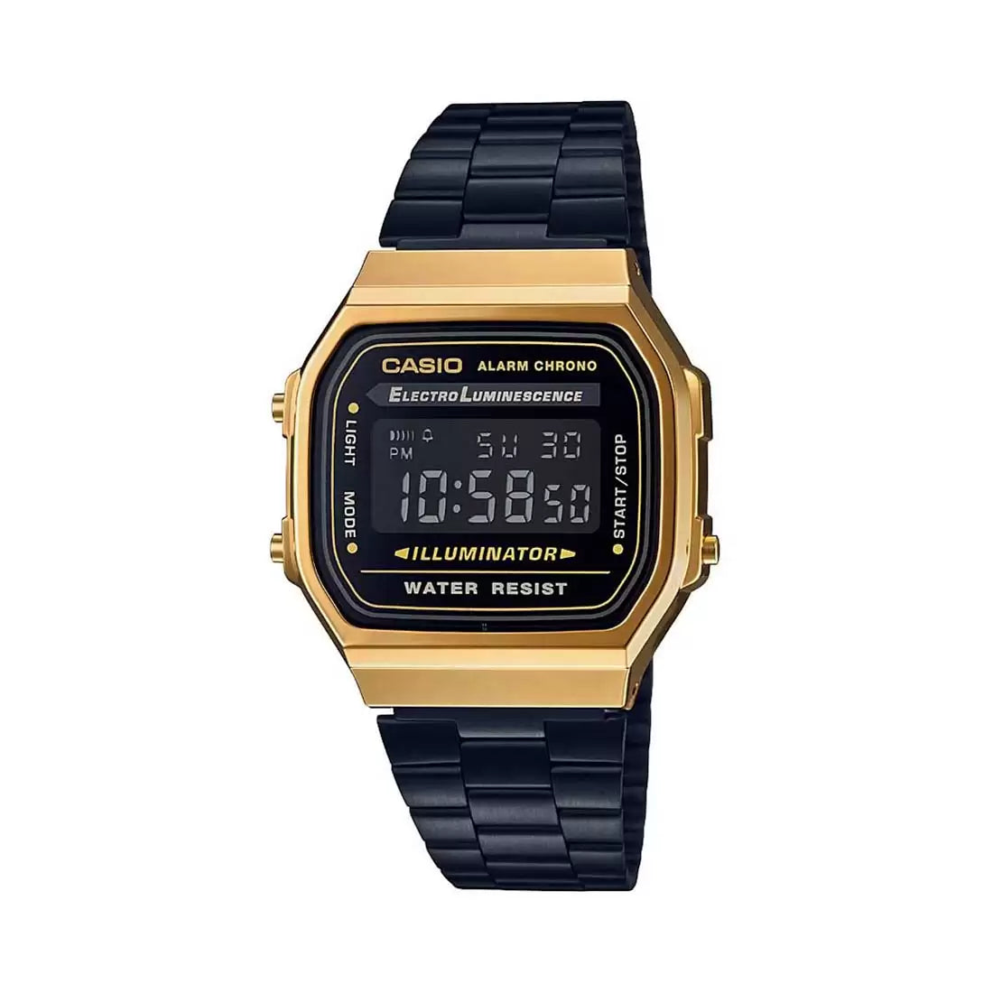 Casio VINTAGE COLLECTION A168WEGB-1BDF - D148 Black Digital - Unisex Watch