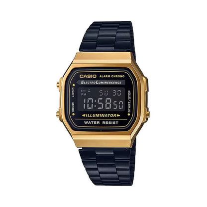 Casio VINTAGE COLLECTION A168WEGB-1BDF - D148 Black Digital - Unisex Watch