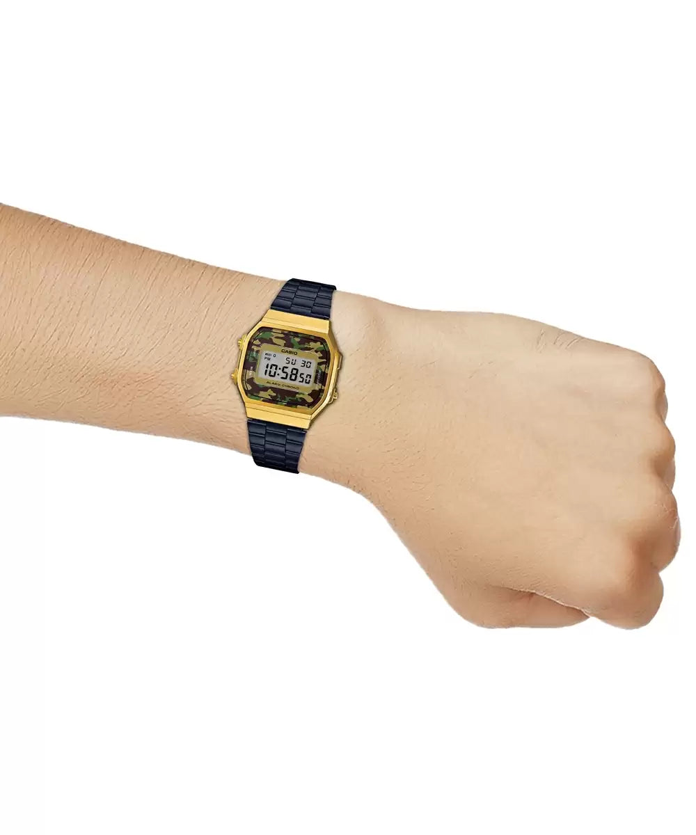 Casio VINTAGE COLLECTION A168WEGB-1BDF - D148 Black Digital - Unisex Watch