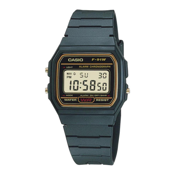 Casio Youth F-91WG-9QDF Digital Resin Unisex Watch D165