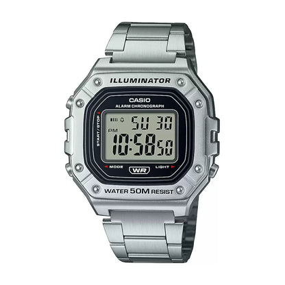 Casio YOUTH W-218HD-1AVDF - D227 Silver Digital - Unisex Watch