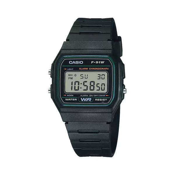 CASIO YOUTH F91W-3DG Green Digital Watch - D246