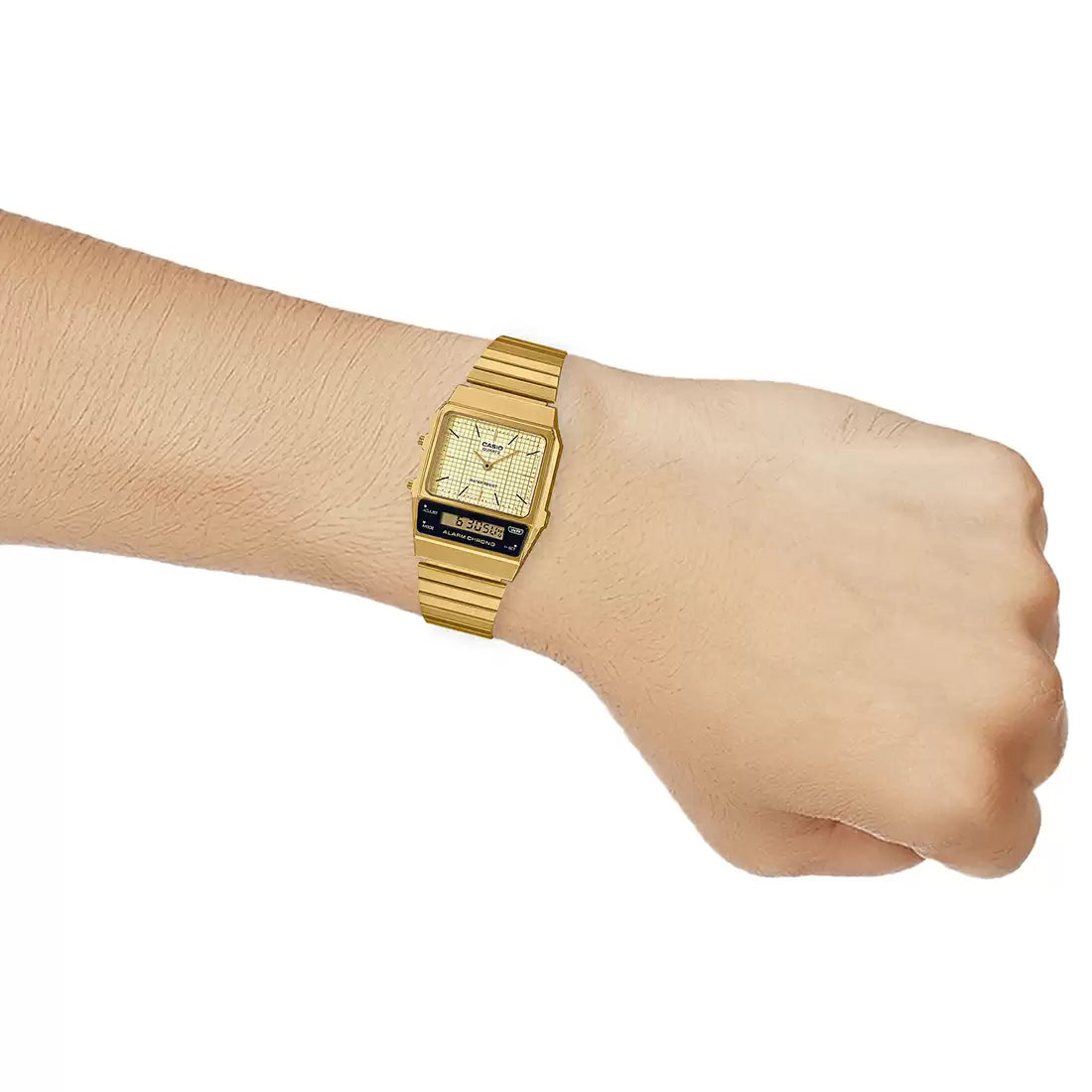 Casio VINTAGE COLLECTION AQ-800EG-9ADF - D282 Gold Vintage Combination Watch