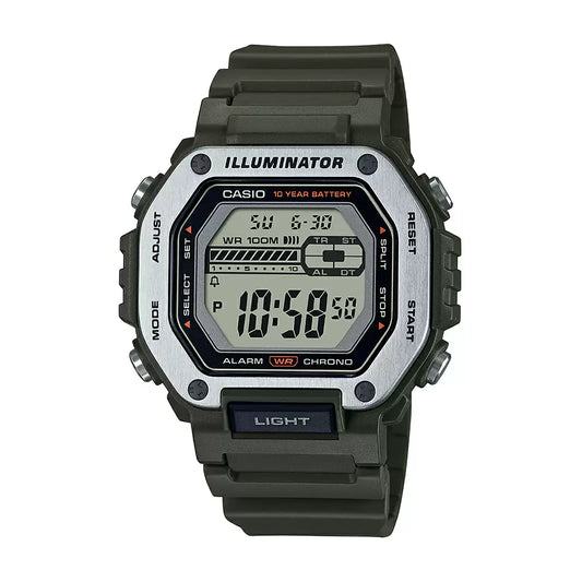 Casio YOUTH MWD-110H-3AVDF - D301 Green Digital Unisex Watch