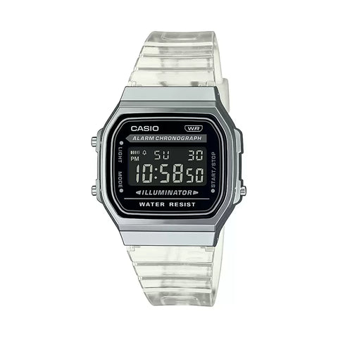 Casio D306 VINTAGE COLLECTION A168XES-1BDF Transparent Digital Unisex Watch - Buy Now at Sai Creations Watches