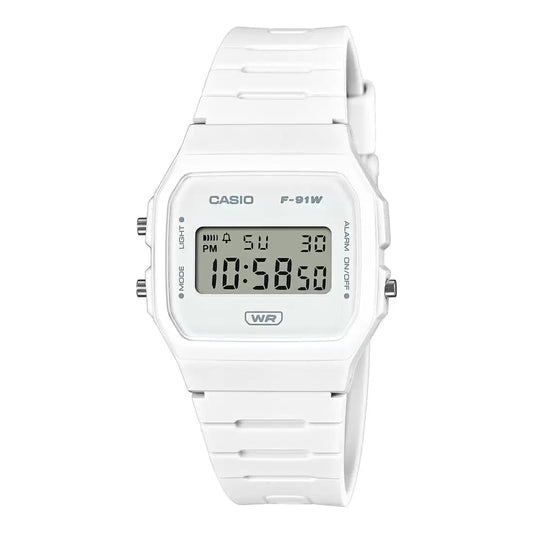 CASIO YOUTH F91WB-7ADF White Digital Watch - D372