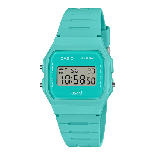 CASIO YOUTH F91WB-2A2DF SkyBlue Digital Watch - D376