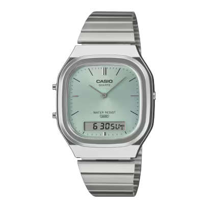 Casio Vintage AQ-240E-2A - D429 Light Blue Dial Analog Digital Unisex Watch