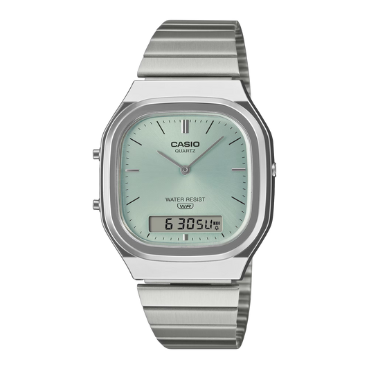 Casio Vintage AQ-240E-2A - D429 Light Blue Dial Analog Digital Unisex Watch