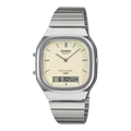 Casio Vintage AQ-240E-7A2 Off White Dial Analog Digital with Dual Time D431
