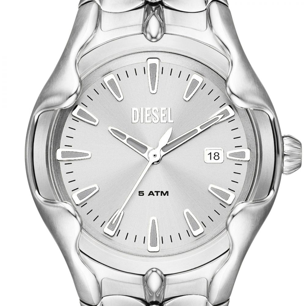 Diesel Vert Quartz Silver Dial With Date Analog Men Watch DZ2185