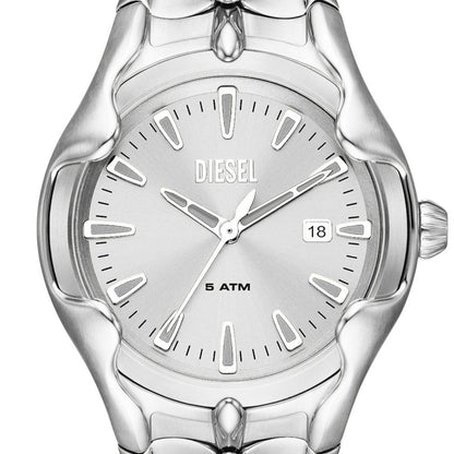 Diesel Vert Quartz Silver Dial With Date Analog Men Watch DZ2185