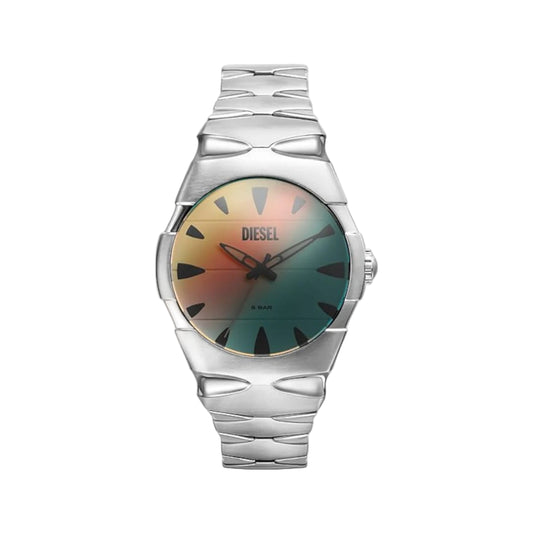 Diesel D-Sruptor Quartz Silver Dial Analog Stainless Steel Men Watch DZ2212
