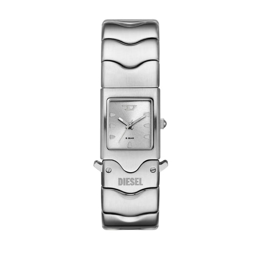Diesel Closer Quartz Silver Dial Analog Stainless Steel Men Watch DZ2222