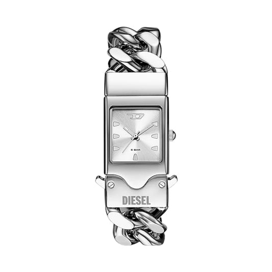 Diesel Closer Quartz Silver Rectangular Dial Analog Men's Watch DZ2225