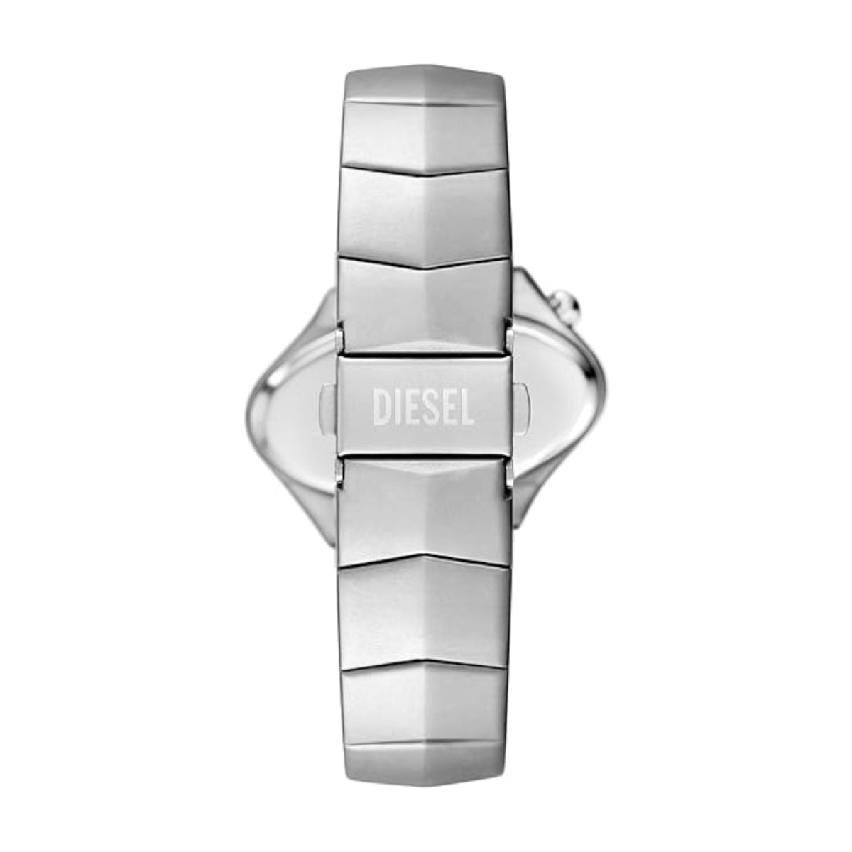 Silver Diesel watch on a white background