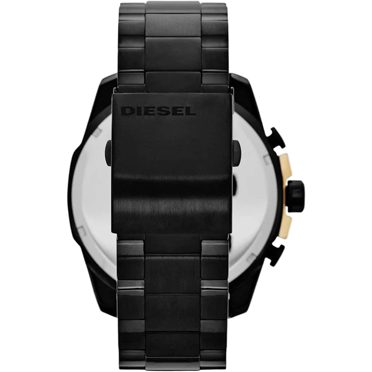 Diesel Mega Chief Quartz Black Dial Analog Chronograph Men's Watch DZ4338