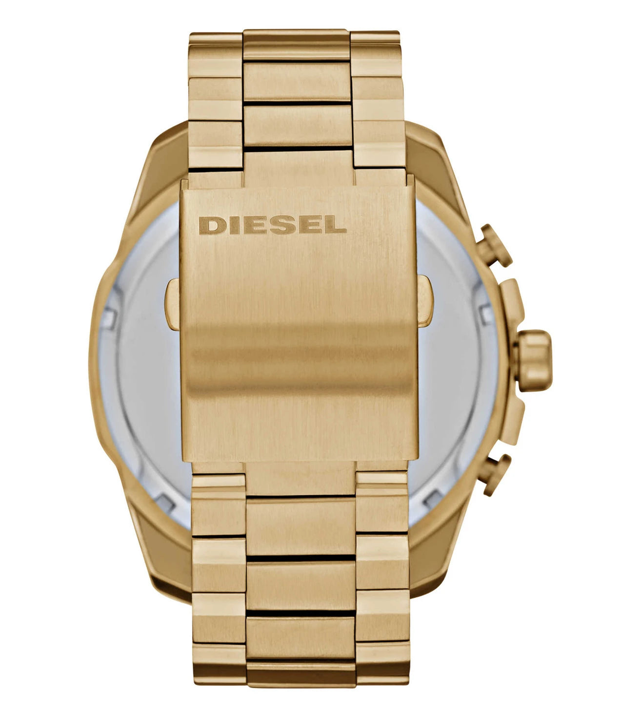 DZ4360 DIESEL | Mega Chief Chrono Gold Dial Watch (Men)