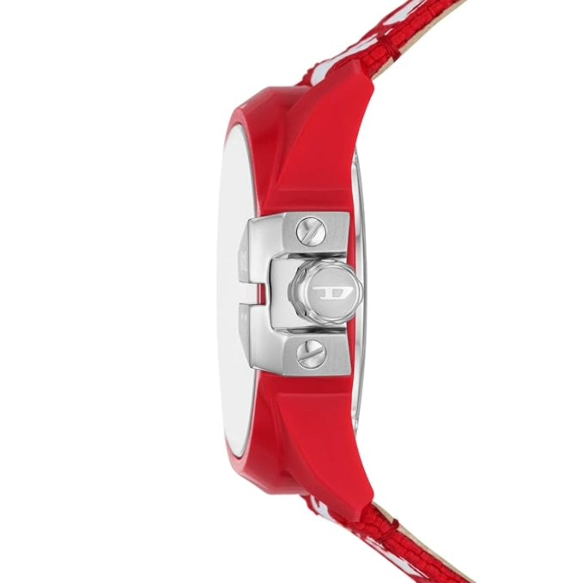 Diesel Baby Chief Quartz Solar Red Dial Analog Watch for Men DZ4619