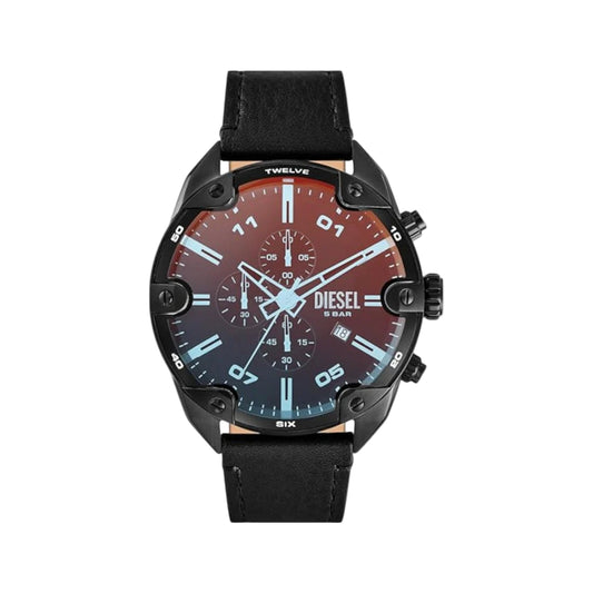 Diesel Spiked Quartz Black Dial Chronograph Analog Men's Watch DZ4667