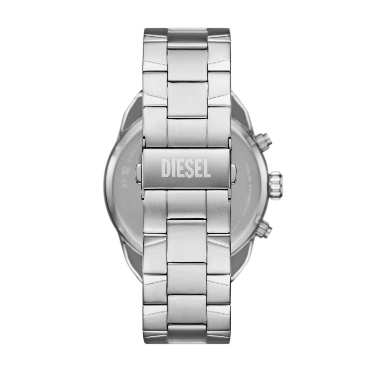Diesel Spiked Silver Dial Analog Chronograph Stainless Steel Men's Watch DZ4677